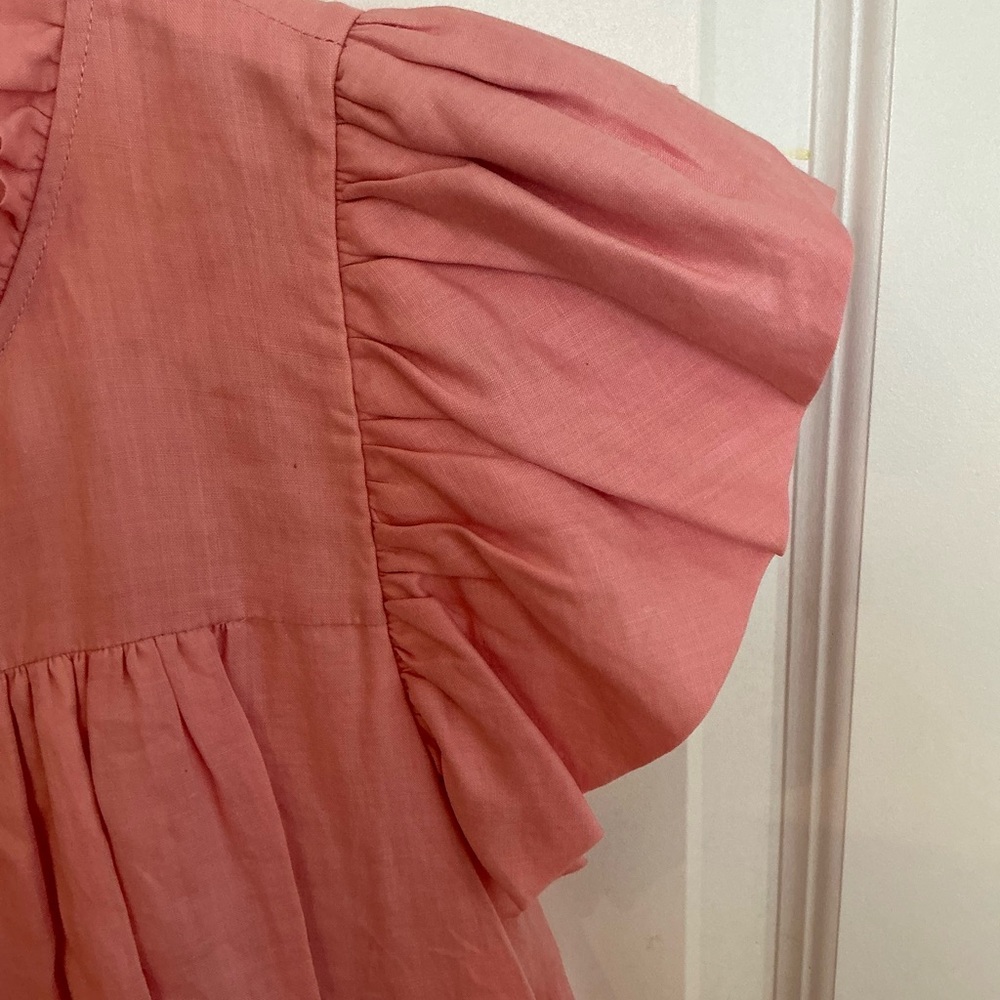Sea New York Shannon ruffle shirt dress sz large - Picture 4 of 8